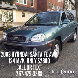 2003 Hyundai Santa Fe 124k miles