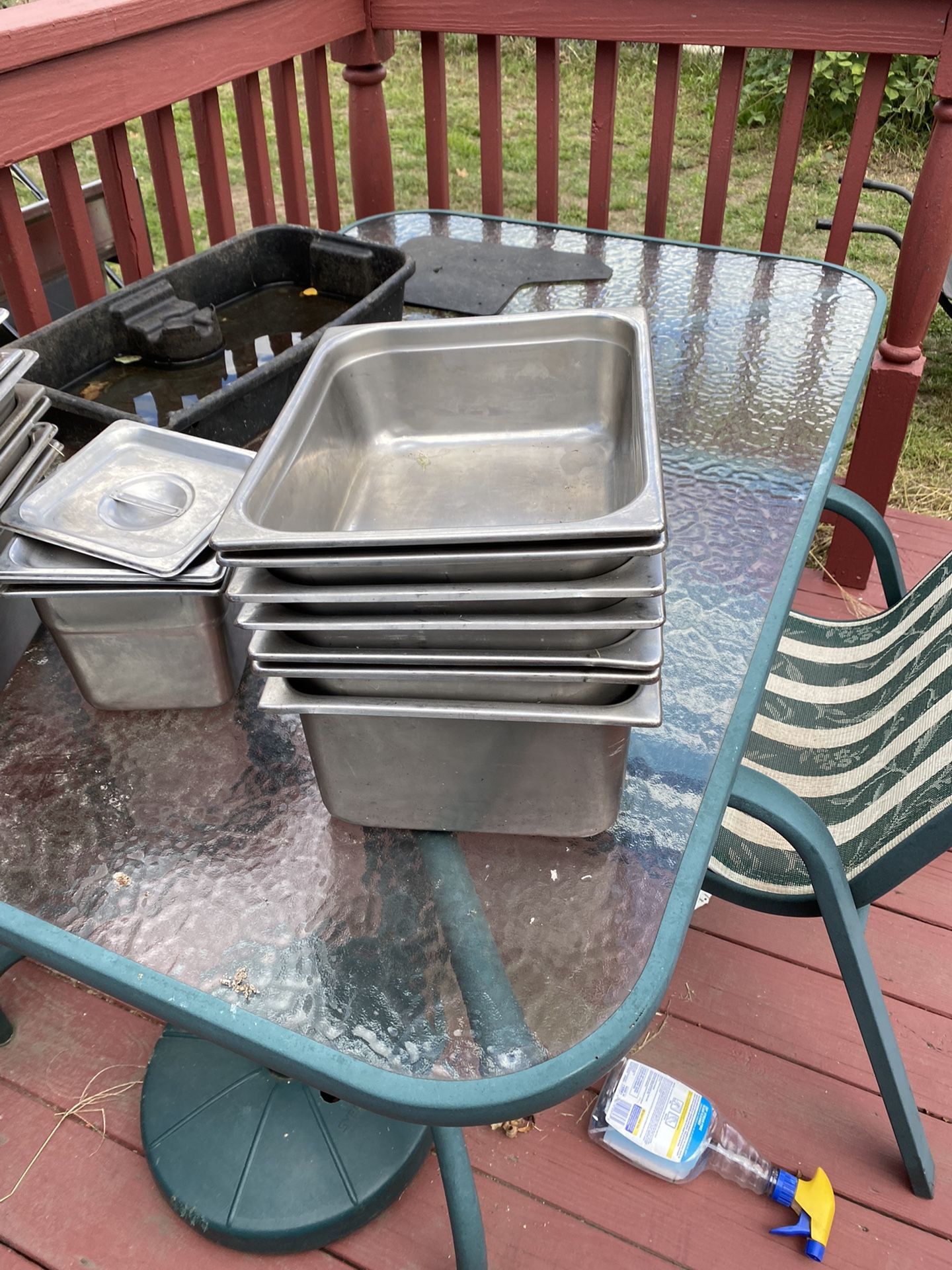 Gently Used Prepping Storage Pans 