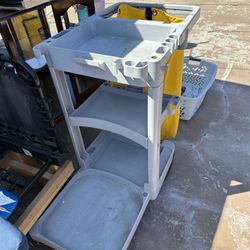 Maintenance Utility Cart With Replaced Wheels