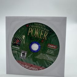 World Championship Poker (PlayStation 2 PS2) Greatest Hits Disc Only Tested