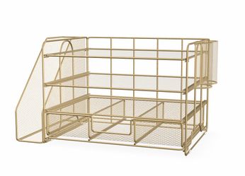Gold office supplies good condition used.