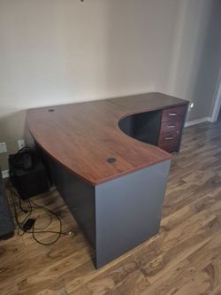 Wood desks Left and Right