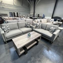 2 pc Sofa & Love Seat