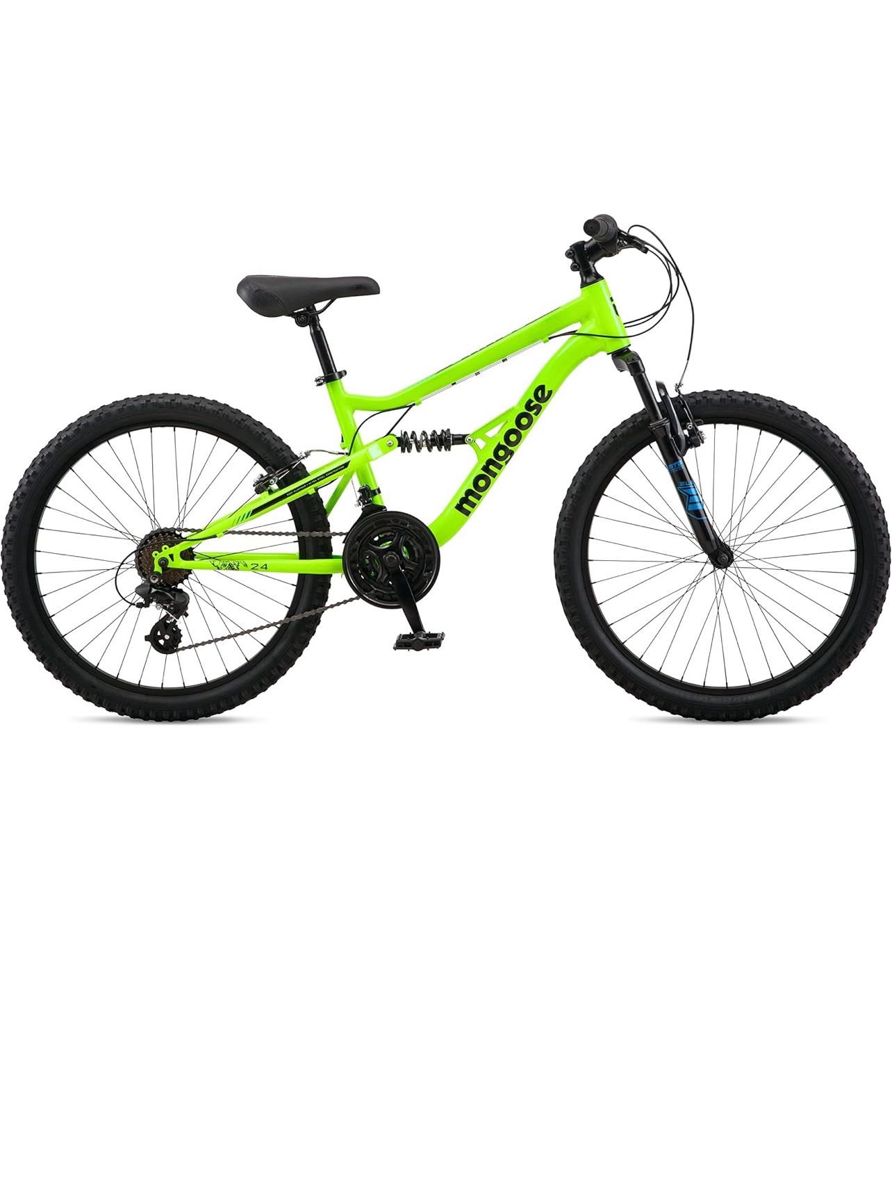 Mongoose Status Mountain Bike, 24 Inch Bike for Kids and Teens, 21 - Main Image