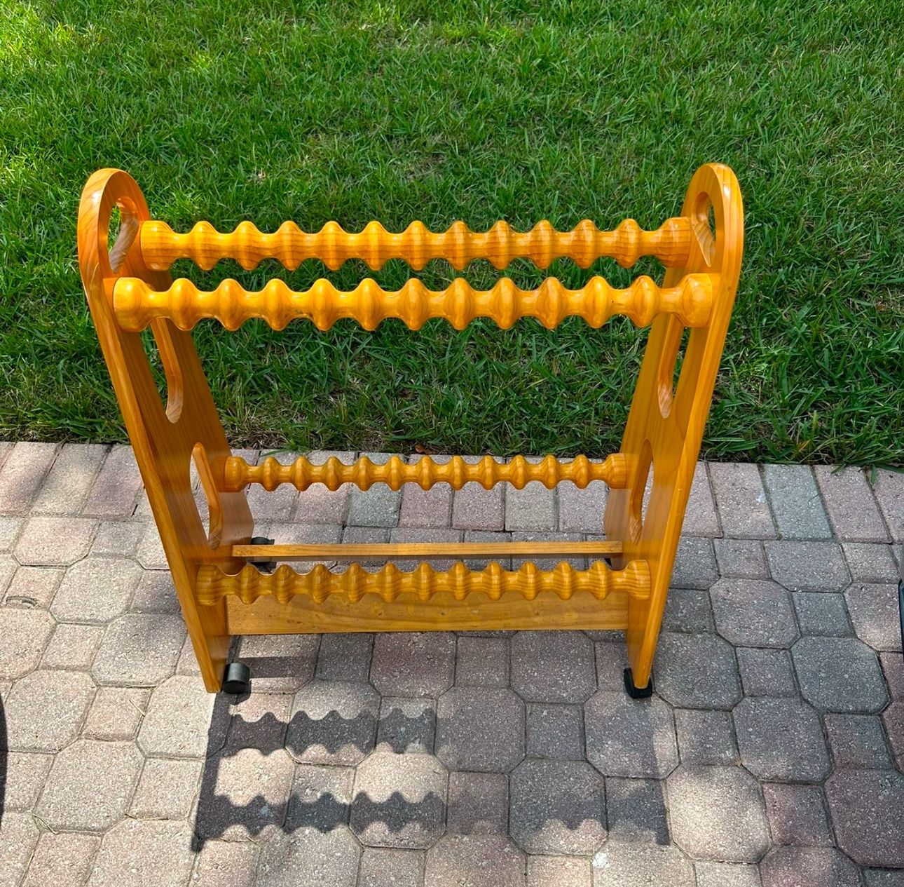 Wooden Fishing Rack