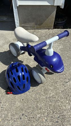 Shark toddler bike trike with helmet great condition local pickup