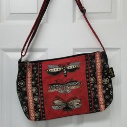 Laurel Burch Dragonfly Design Tote Bag 