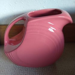 Beautiful Fiestaware Flamingo  Disk Pitcher
