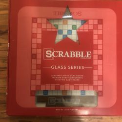 Rare Scrabble Glass Series With Rotating Board Unoppened
