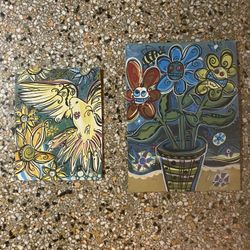 Pair of Morgan Steele original paintings 