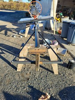 Basketball With Pickup Hitch Mount