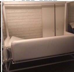 Pediatric Canopy Safe Bed/Zip Up Metal Frame
