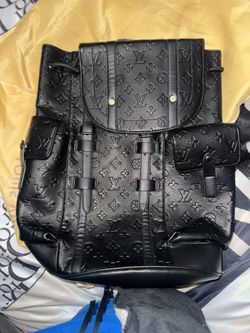 LV leather backpack