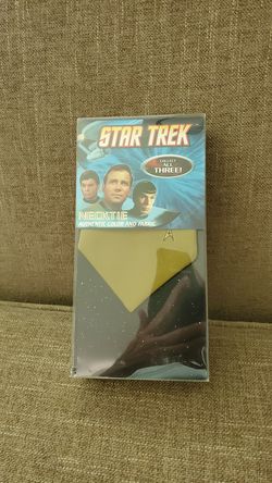 Star trek necktie command gold color
