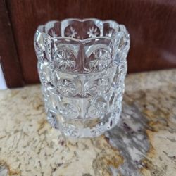 Ikea of Sweden Moon and Stars Clear Candle Holder Set Art Glass lot 3”