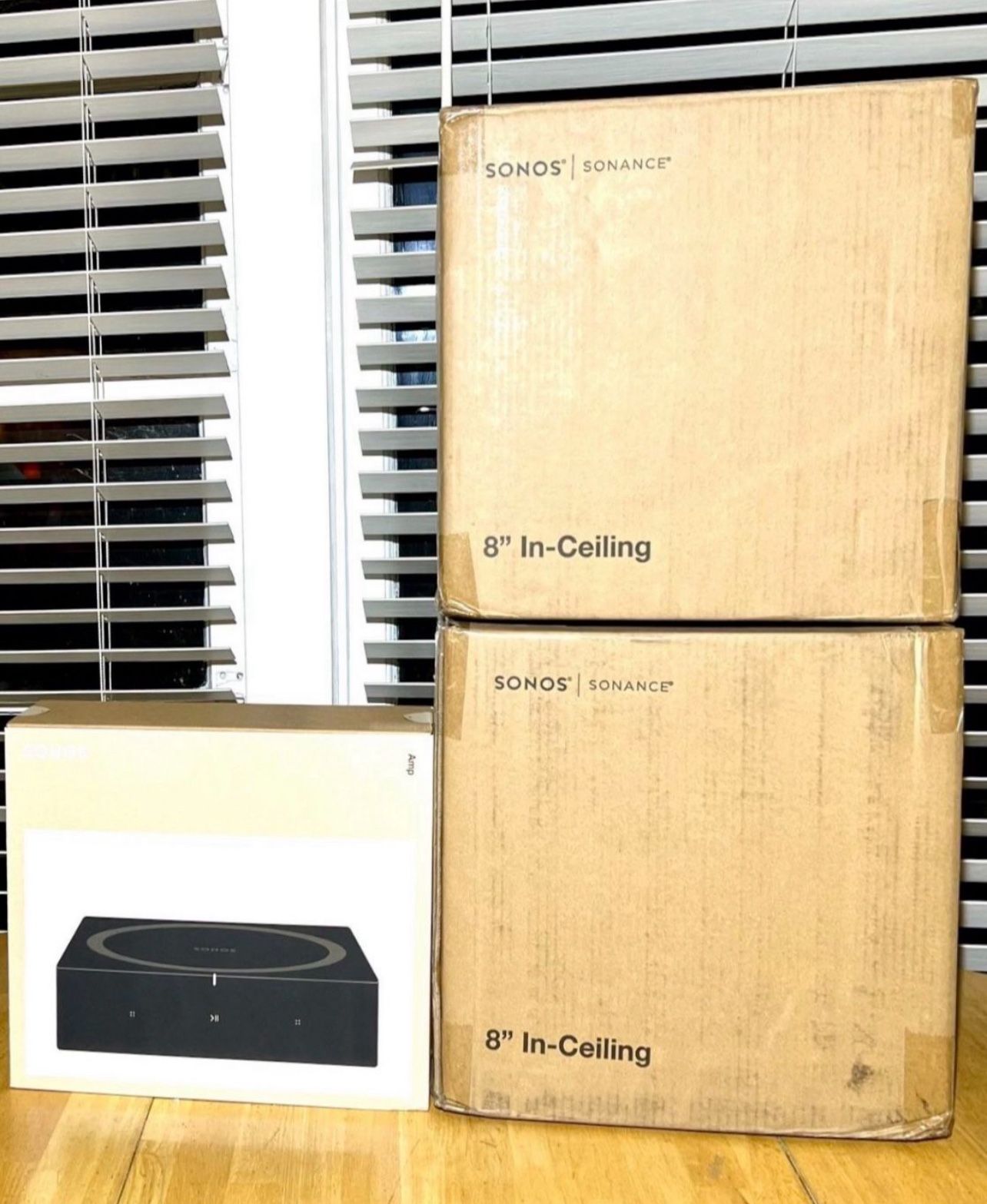Sonos 8 inch In-Ceiling Set + 2 more 8” Sonos In-Ceiling Speakers.   Brand New Sealed.  Includes Warranty.   