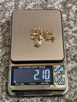 10k Gold Curb link Bracelet 8” 2.10 G