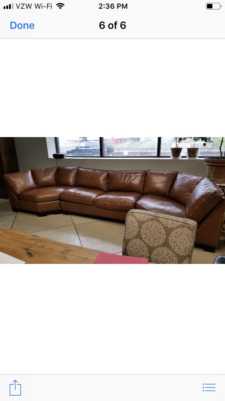 Italian leather couch