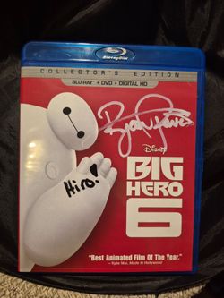 Ryan Potter Autographed Blu Ray Big Hero 6 Case Cover