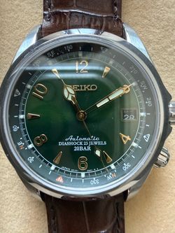 Seiko Automatic Alpinist Green Dial Watch