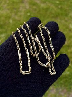14K Yellow Gold 3mm Milano Rope Chain 26 Inch Necklace Solid