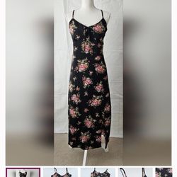 No Comment Floral maxi dress L