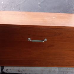 Single Wooden File Cabinet 