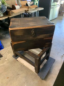 Open Chest end table / bedroom night stand