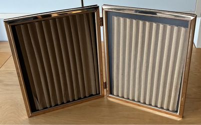 Double picture frame, hinged, 8”X10”.