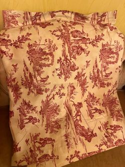 Williams Sonoma French Toile de Jouy  Tablecloth 68X108 Cotton  Italy brand new
