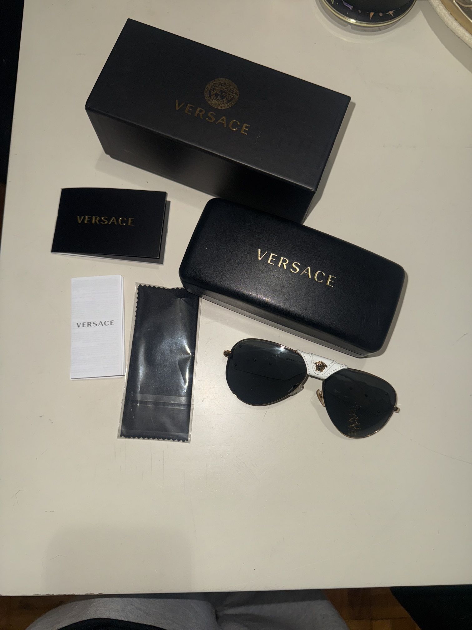 Versace Women’s White Sunglasses 