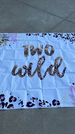 Two Wild Birthday Banner 