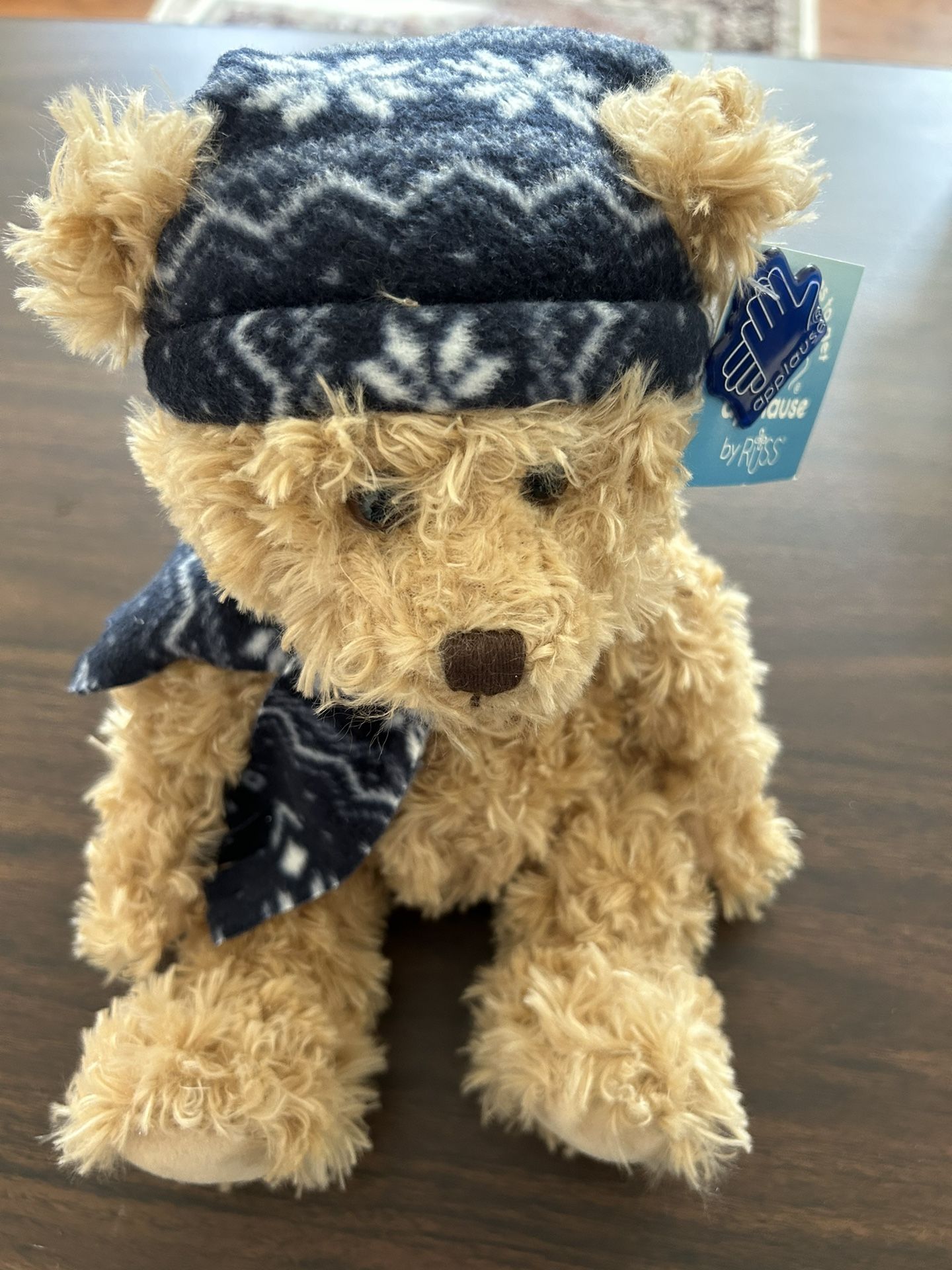 Applause By Russ Berrie Brown Teddy Bear 12 Inches NWt