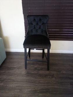 2 High Barstool Color Black $100