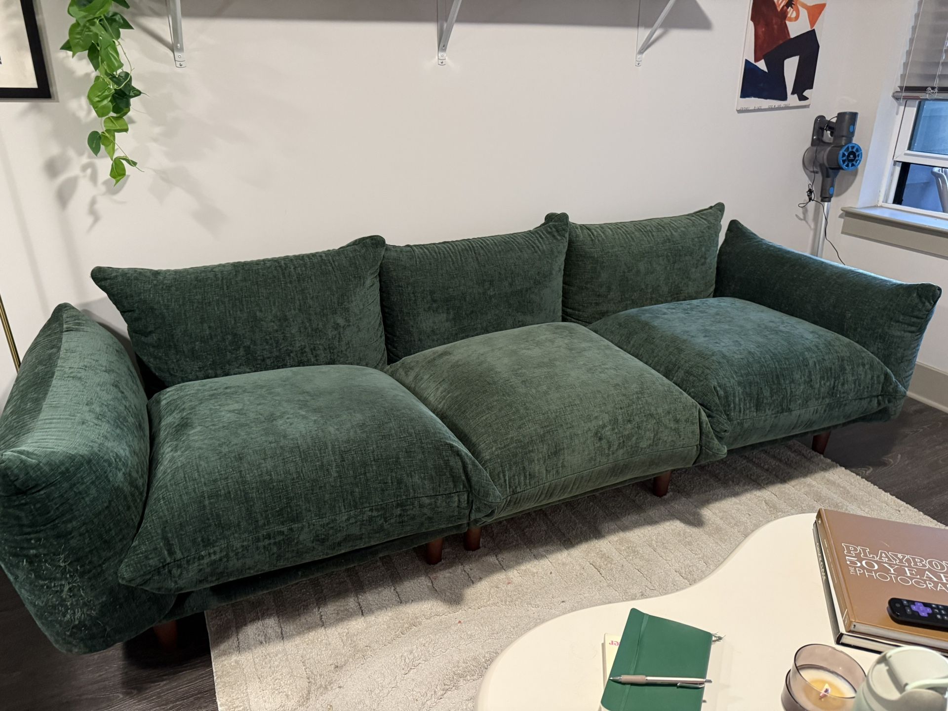 Green Mid-Century Modern Sofa