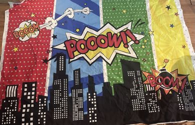 Super Hero/comic Bday Decorations