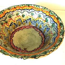 Hand designed mixing bowl or serving bowl
