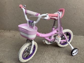 RoyalBaby Bunny Girl Kids Bicycle 12" Pink with Training Wheels
