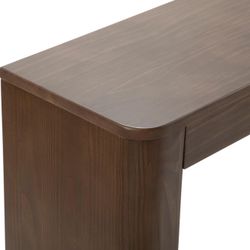 Plank and Bean Solid Wood Console Table 46 Inch Walnut
