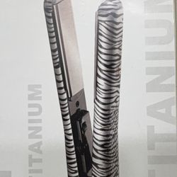 Fahrenheit Heat Wave Collection Zebra 1 1/4" Flat Iron