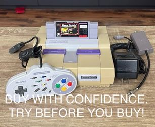 Original Super Nintendo (SNES) Gaming System