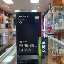 Sony FE 16-35mm F2.8 GM