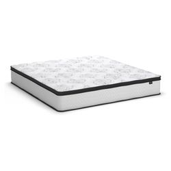 Signature Design by Ashley King Size Chime 12 Inch Medium Firm Hybrid Mattress with Cooling Gel Memory Foam 