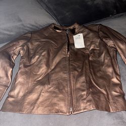 BCBGMAXAZRIA LEATHER JACKET 
