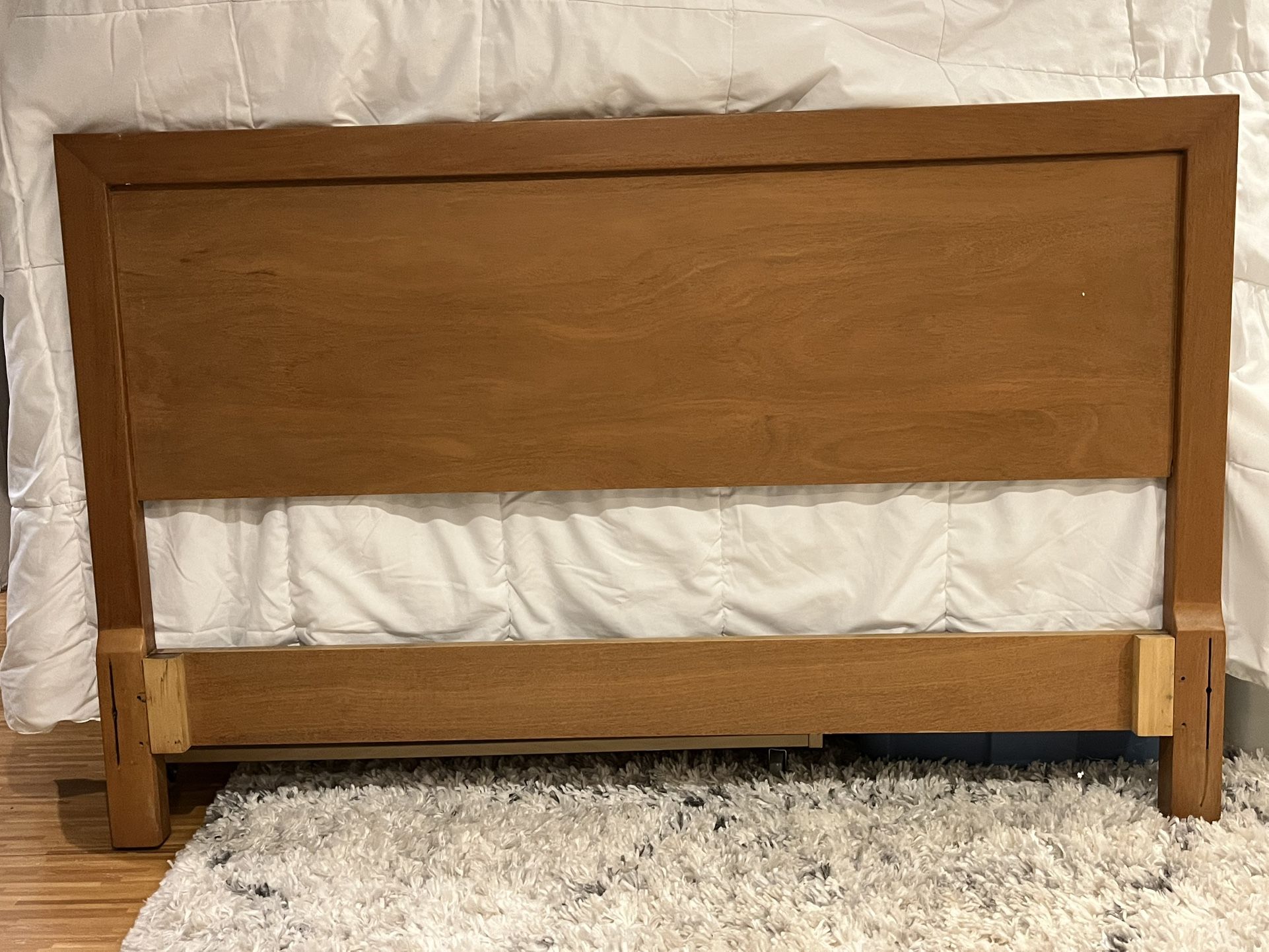 1955 Table Rock Drexel Mahogany Simple Danish Style Bed Headboard Full - $125 (Brookfield)