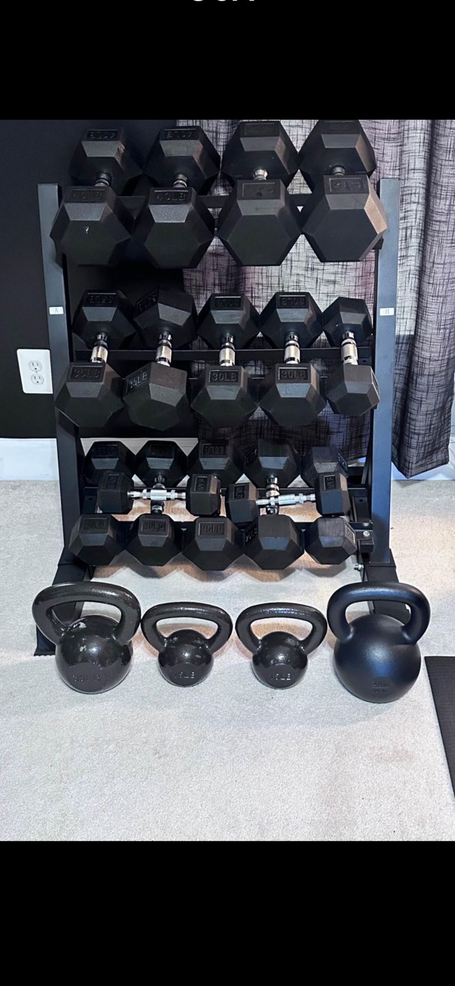 Like New Set Of Dumbbells 10s-45s