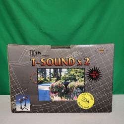 💥VINTAGE MCM Outdoor Speaker System GS 10 T - SOUND X 2 TIC IND.🆕 OPEN BOX 