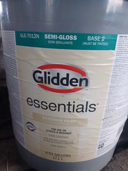 5 gallons exterior Semiglos dark gray paint