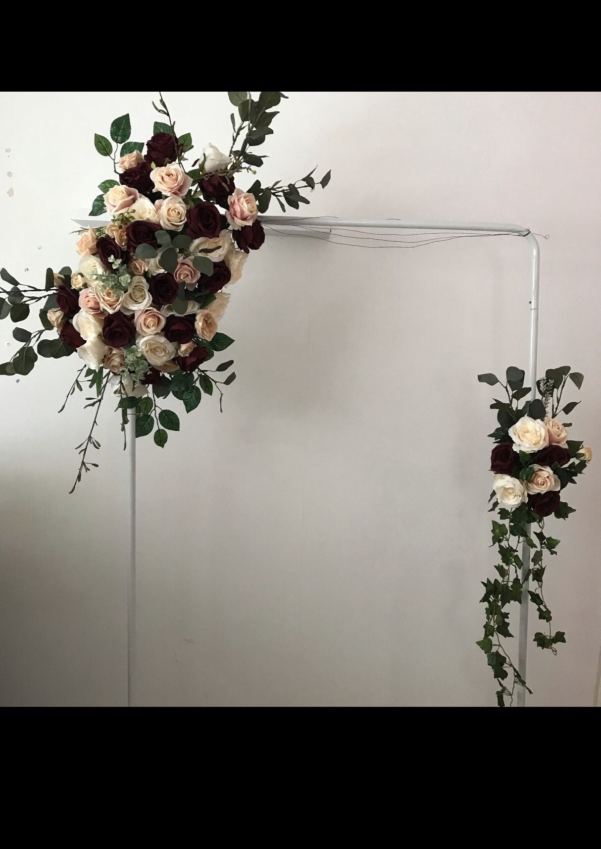 Artificial wedding arch flowers