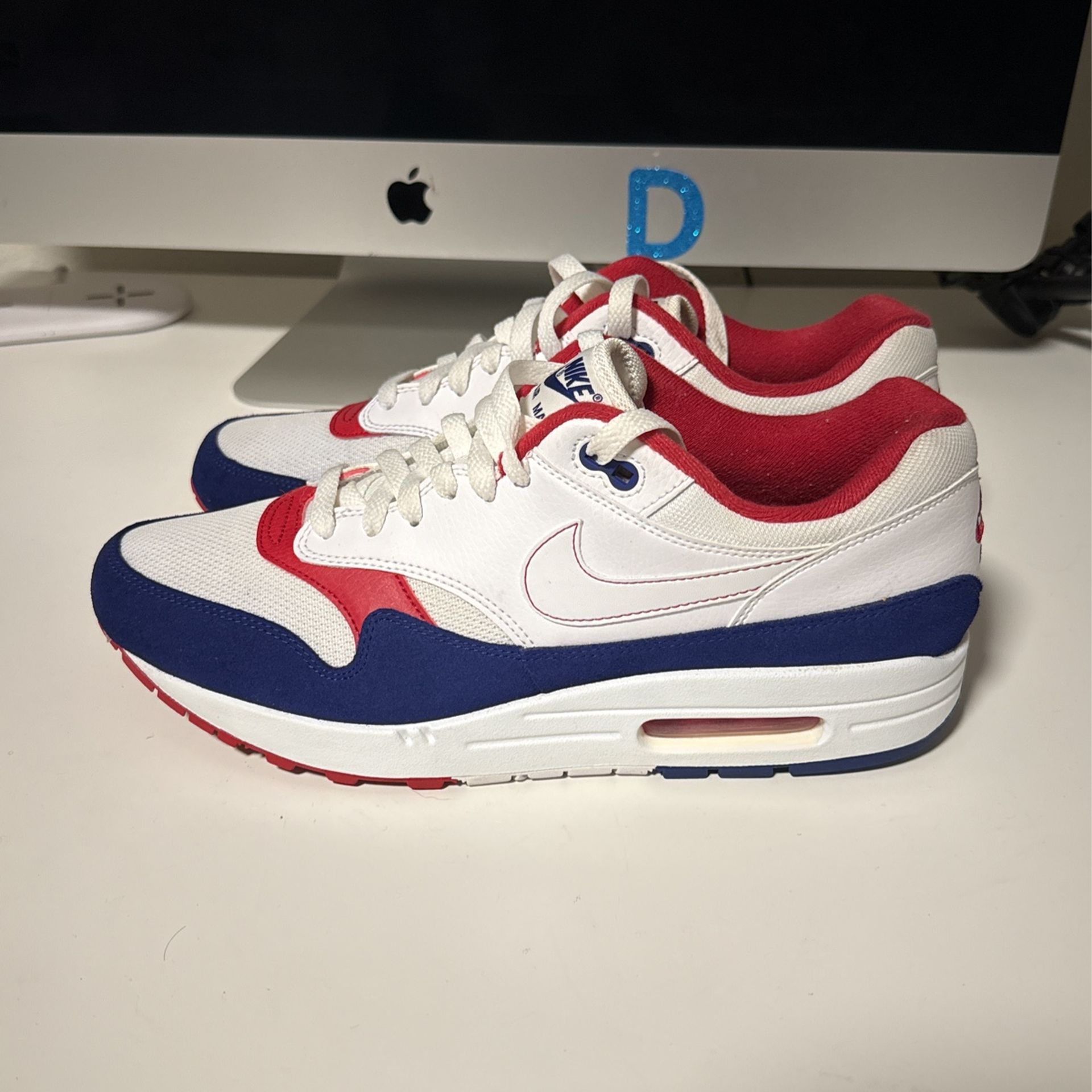 Air Max 95 White Nike Shoes With Red And Blue Nike Air Max 95